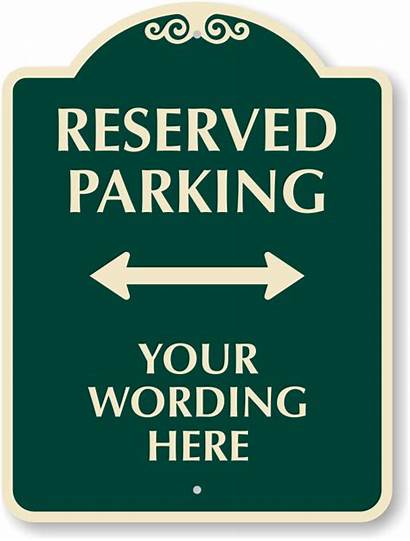Custom Parking Reserved Myparkingsign Sign X24 Signs