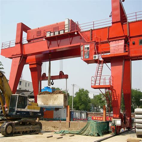 50 Ton Double Girder Gantry Crane Industrial Gantry Crane With Cantilever