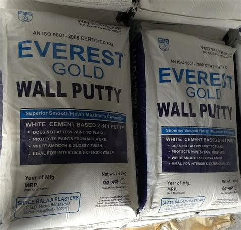 Everest Wall Putty 40 Kg Wall Putty At Rs 900bag Wall Putty Powder