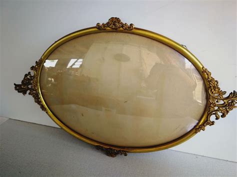 Large Antique Victorian Oval Picture Frame With Floral Catawiki