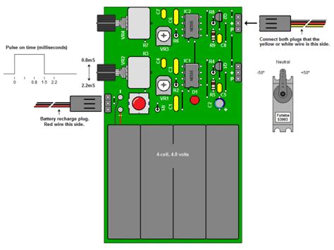 Servo Motor Control Circuit Using 555 Wiring Diagram