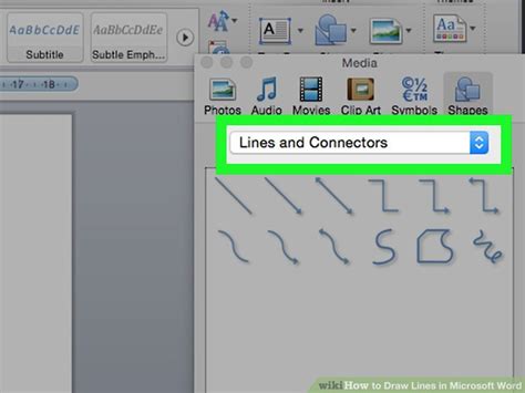 How To Draw Lines In Microsoft Word Inserting Straight Lines Wiki