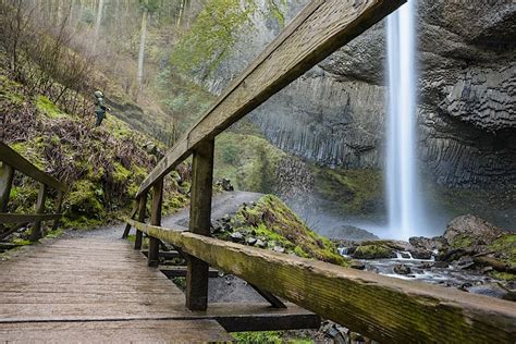 Latourell Falls A Stunning Waterfall Near Portland Oregon — Inked With