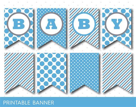 Baby Shower Banner Free Printable Whole Alphabet Banner Digital Art