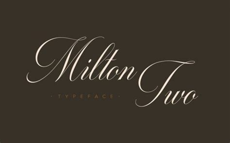 Milton Two Calligraphy Font