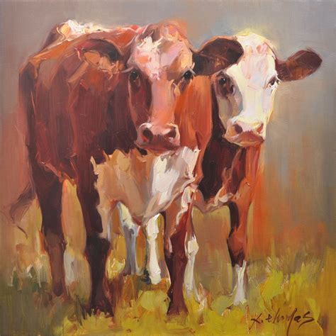 Farm Animal Paintings On Canvas Park Art