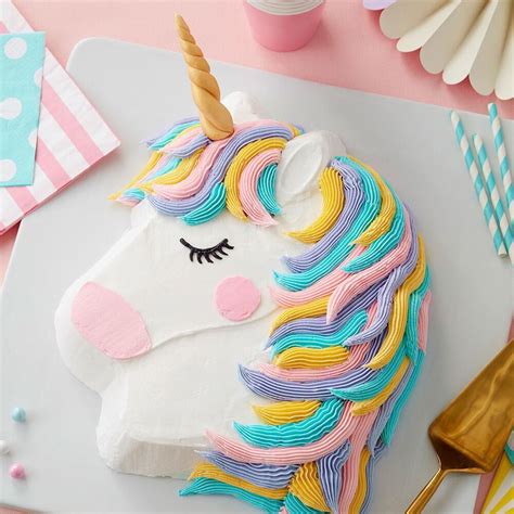 Decopac unicorn creations decoset 1 4 sheet cake. Rainbow Unicorn Cake - Unicorn Birthday Cake | Wilton