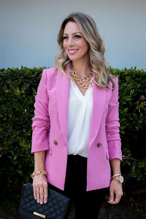 Work Weekend Wow How To Wear A Pink Blazer Honey We Re Home Pink