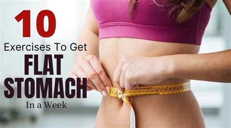 Exercises To Get Flat Stomach In A Week Quillcraze
