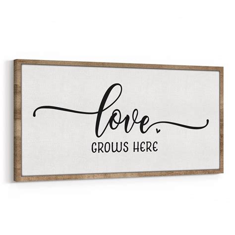 Love Grows Here Canvas Wall Art 365canvas