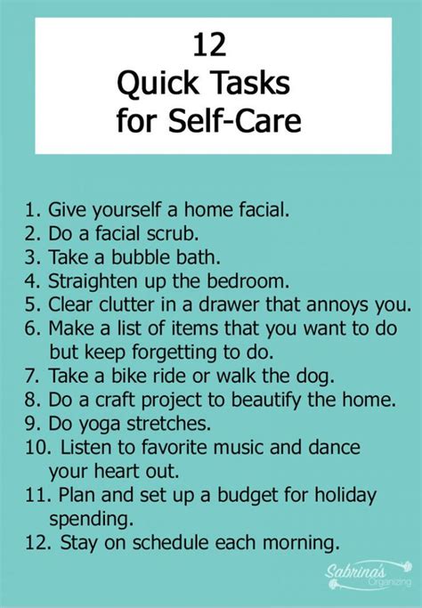 Easy Ways To Take Care Of Yourself During The Holidays Quick Tasks