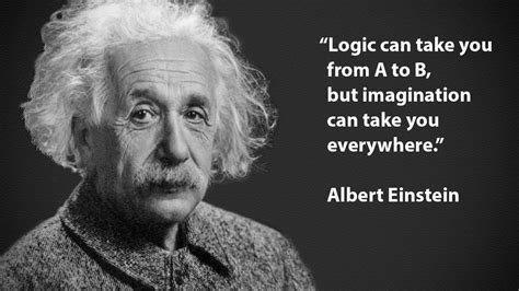 Albert Einstein Logic Can Take You From A To B But Imagination Can
