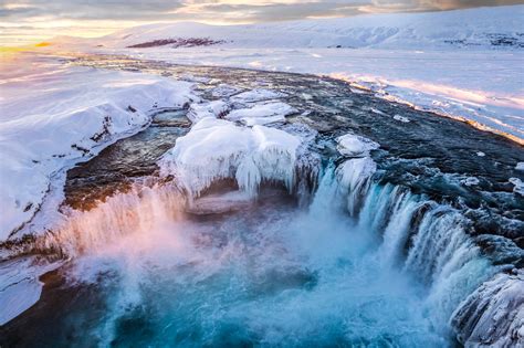 Godafoss Waterfall From The Air Jim Zuckerman Photography And Photo Tours