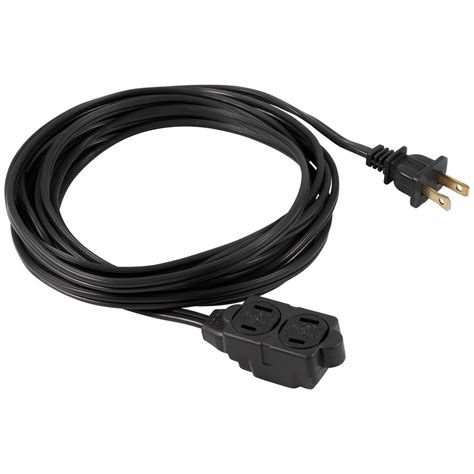 This may mean you need to buy 5ft from the product page. GE 12 ft. 2-Wire 16-Gauge 3-Outlet Black Polarized Indoor Extension Cord-45152 - The Home Depot