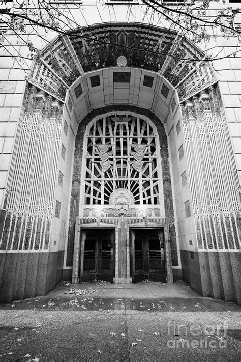 Entrance To The Marine Building In The Heritage District