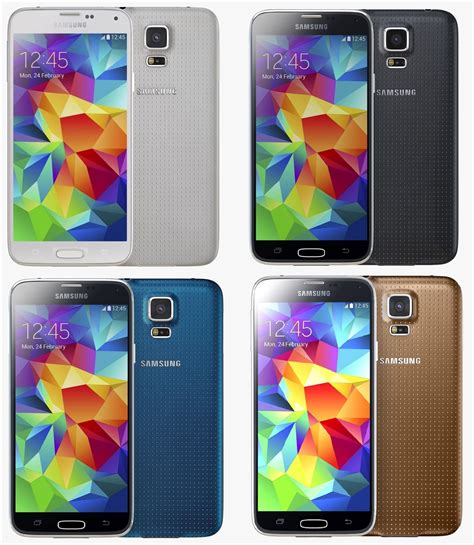 Samsung Galaxy S5 All Color 3d Cgtrader