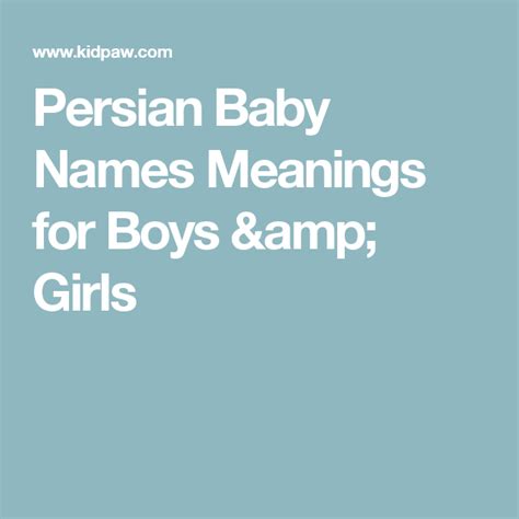 Persian Baby Names Meanings For Boys And Girls Persian Baby Names Baby