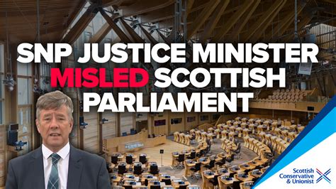 Snp Justice Secretary Accused Of Misleading Parliament