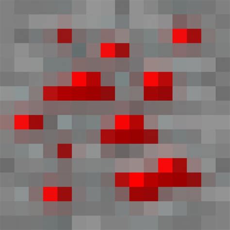 Minecraft Mods Redstone Ore Item Pixel Art Coal Transparent Png