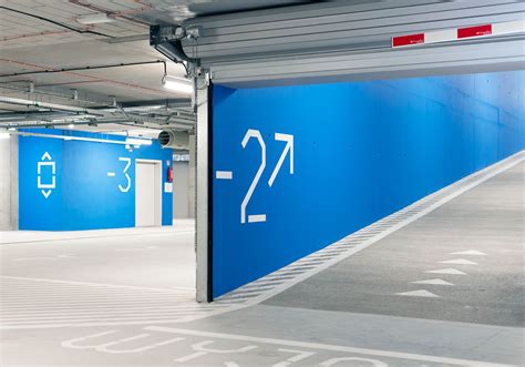 Signage And Wayfinding System For An Underground Parking Space Designed