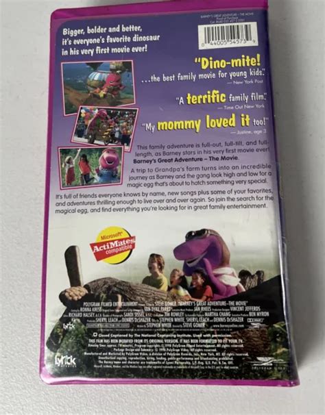 Barneys Great Adventure The First Movie Vhs Oop Purple Clamshell Hot Sex Picture