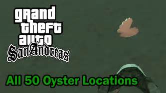 Gta San Andreas All 50 Oyster Locations Youtube