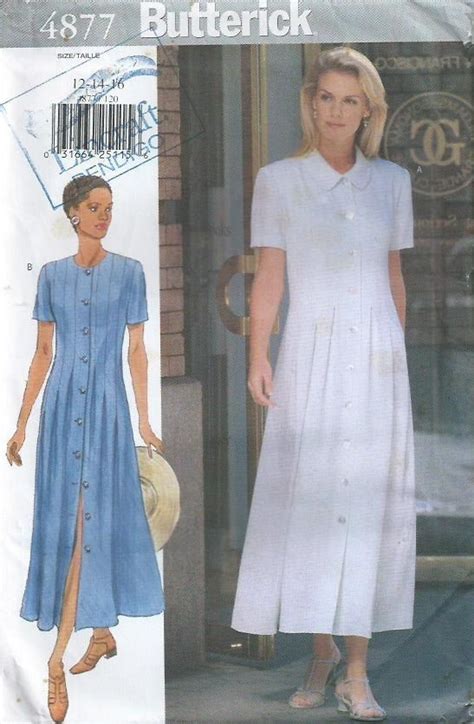 Button Front Dress Butterick Pattern 4877 By Louisaameliajane 500