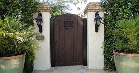 See more ideas about fence gate, gate, gate design. Classic Spanish Style Gate W/ Large Peep Hole | Spanish ...