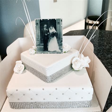 anniversary diamond anniversary with edible image diamond wedding anniversary cake diamond