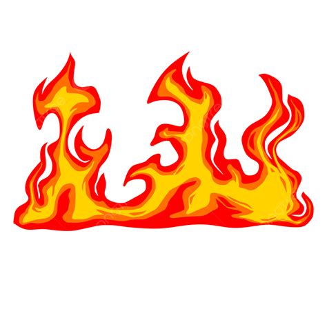 Gambar Vektor Ilustrasi Kartun Api Api Seni Api Vekto
