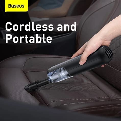 baseus 4000pa a1 car vacuum cleaner portable car wireless handheld auto vacuum cleaner with led