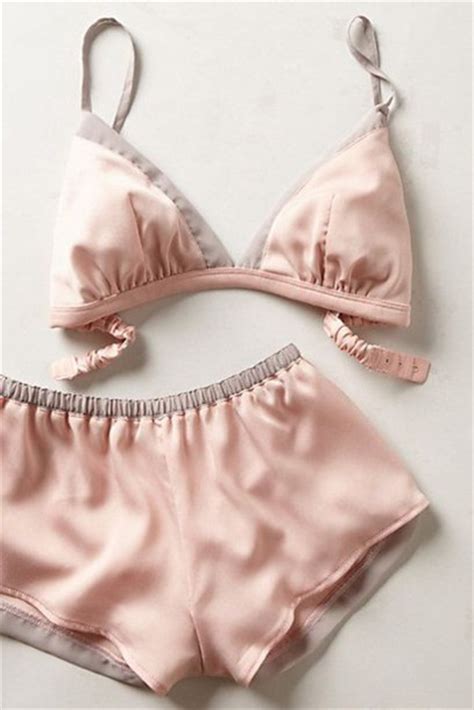Underwear Cute Two Piece Pastel Pastel Pink Lingerie Set Girly