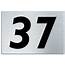 Number 37 Contemporary House Plaque Brusher Aluminium Modern Door Sign