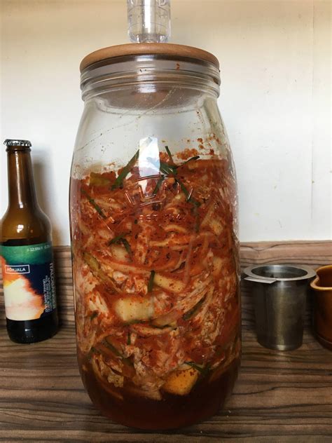 Liquid At The Bottom Of Kimchi Fermentation