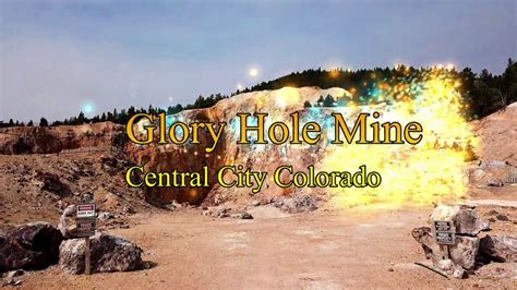 Historic Glory Hole Gold Mine Drone Flight Into Mine Central City