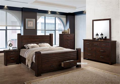 Espresso bedroom sets offer a wonderful transitional look while white bedroom sets can be either modern, traditional or anywhere in between. LIMERICK Bedroom Combo in Queen Size /Super King/ Eastern ...