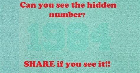 Can You Find The Hidden Number In This Image