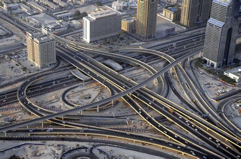 Sheikh Zayed Road Seen From Above 2 Downtown Dubai Pictures