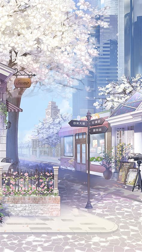 Sakura En 2020 Fondos De Pantalla Estéticos Ilustración De Paisaje