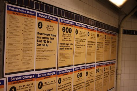 A Look Back Mtas Planned Service Changes Giant Poster Size Board