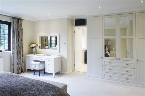 Bespoke Dressing Table And Floor To Ceiling Bedroom Wardrobes And Drawers