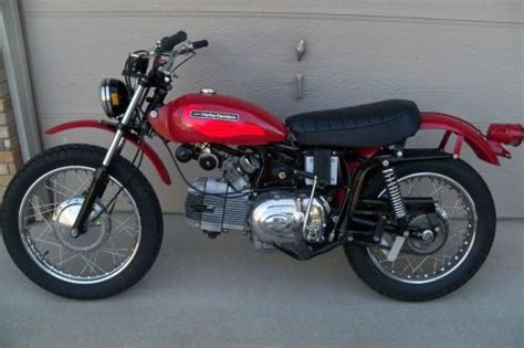 A poor condition motorcycle has been used and abused and needs major mechanical and/or sheet metal work. Buy 1972 Harley-Davidson SX 350 Sprint Aermacchi on 2040-motos