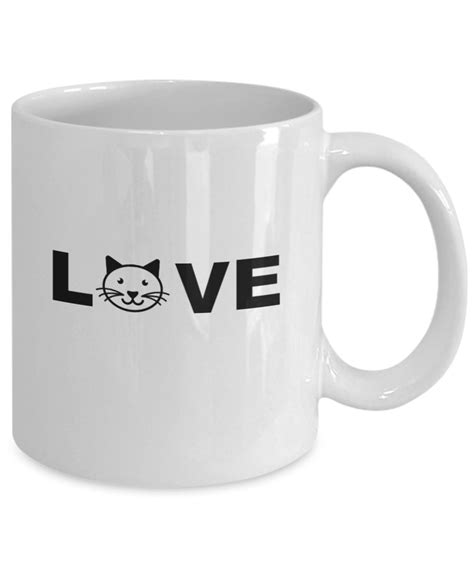 Cat Mugs For Cat Lovers Love Cup Our Cute Ceramic Mug Is A Etsy
