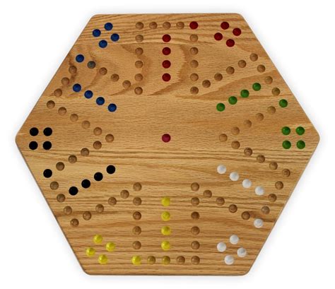 Oak Hand Painted Double Sided Aggravation Game Board 16 Wide Ebay