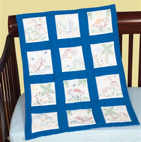 Check spelling or type a new query. Jack Dempsey Needle Art Dinosaurs Nursery Quilt Blocks ...