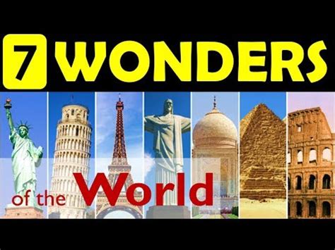For centuries, human civilizations across the world have built and created cities, buildings, monuments, tombs, temples, churches, mosques, and other structures that continue to inspire awe in millions. 7 wonders of the World | Update your General Knowledge ...