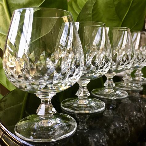 6x Crystal Brandy Snifters Cognac Glasses Etsy