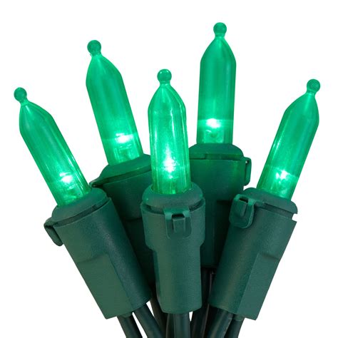 Holiday Time Green Led Mini Christmas Lights 86 100 Count 4 Pack