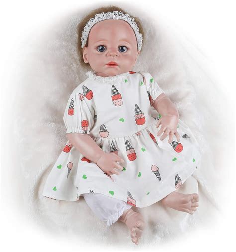 Vollence 22 Inch Reborn Realistic Baby Doll Lifelike Vinyl Full Body