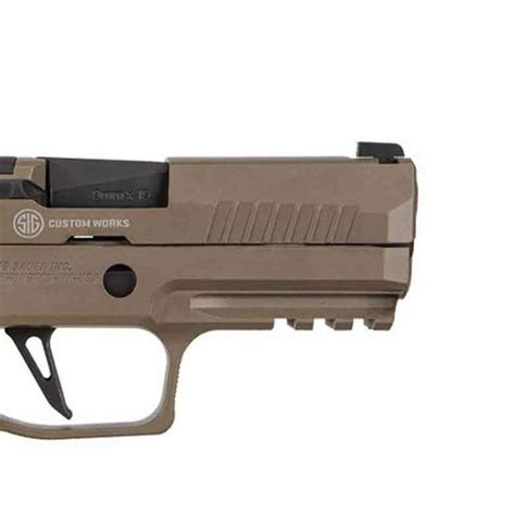 Sig Sauer P320 Axg Scorpion 9mm Luger 39in Fde Pistol 101 Rounds